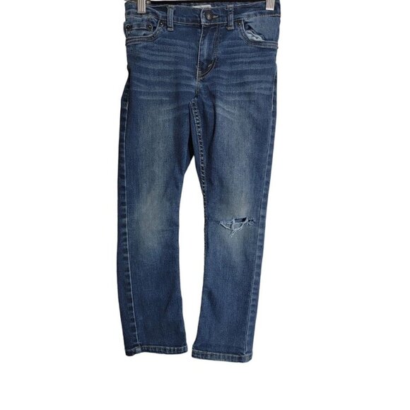 Levis Performance 511 Slim Black Label Denim Blue Jeans Boys Sz 7X Regular - Picture 1 of 9